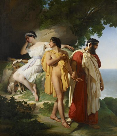 Telémaco y Eucharis, 1824 de Raymond Quinsac Monvoisin